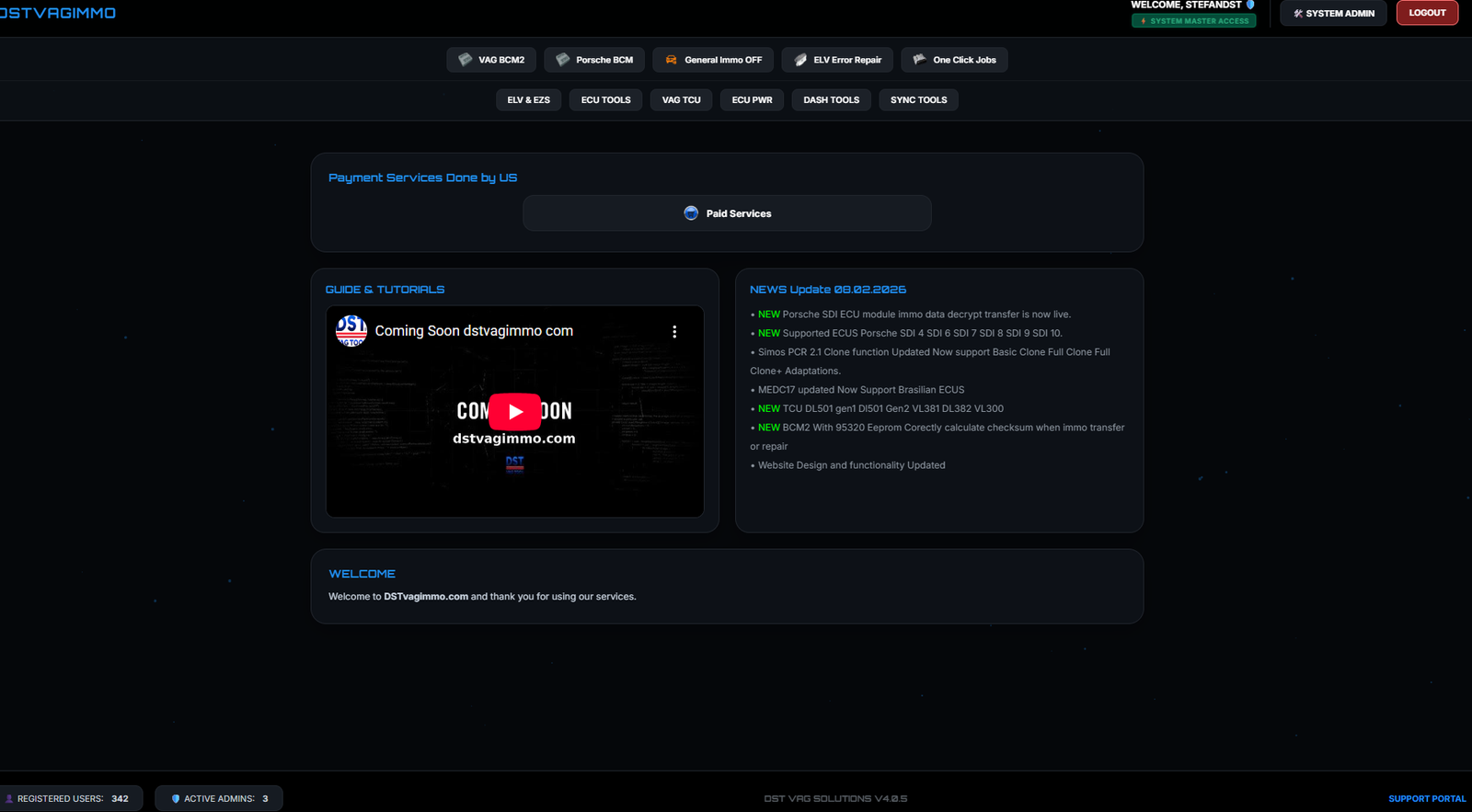 Overall Website Features
